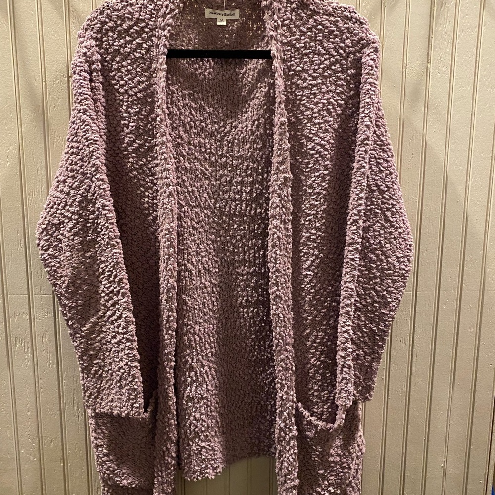 Newbury Kustom Lavender Soft Textured Cardigan